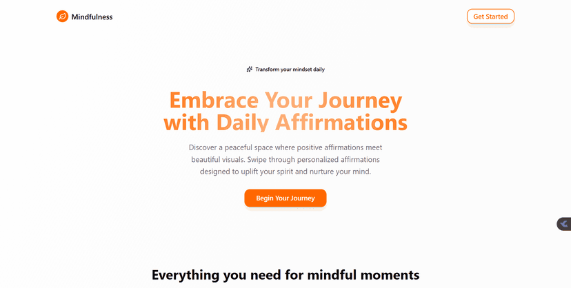 Mindfullness project preview